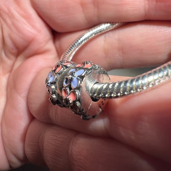 PAIR*** Pink & Purple Flowers Clip Charms - Picture 6 of 16